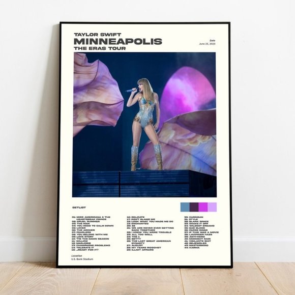 Autograph Art Taylor Swift Minneapolis Mn Night The Eras Tour